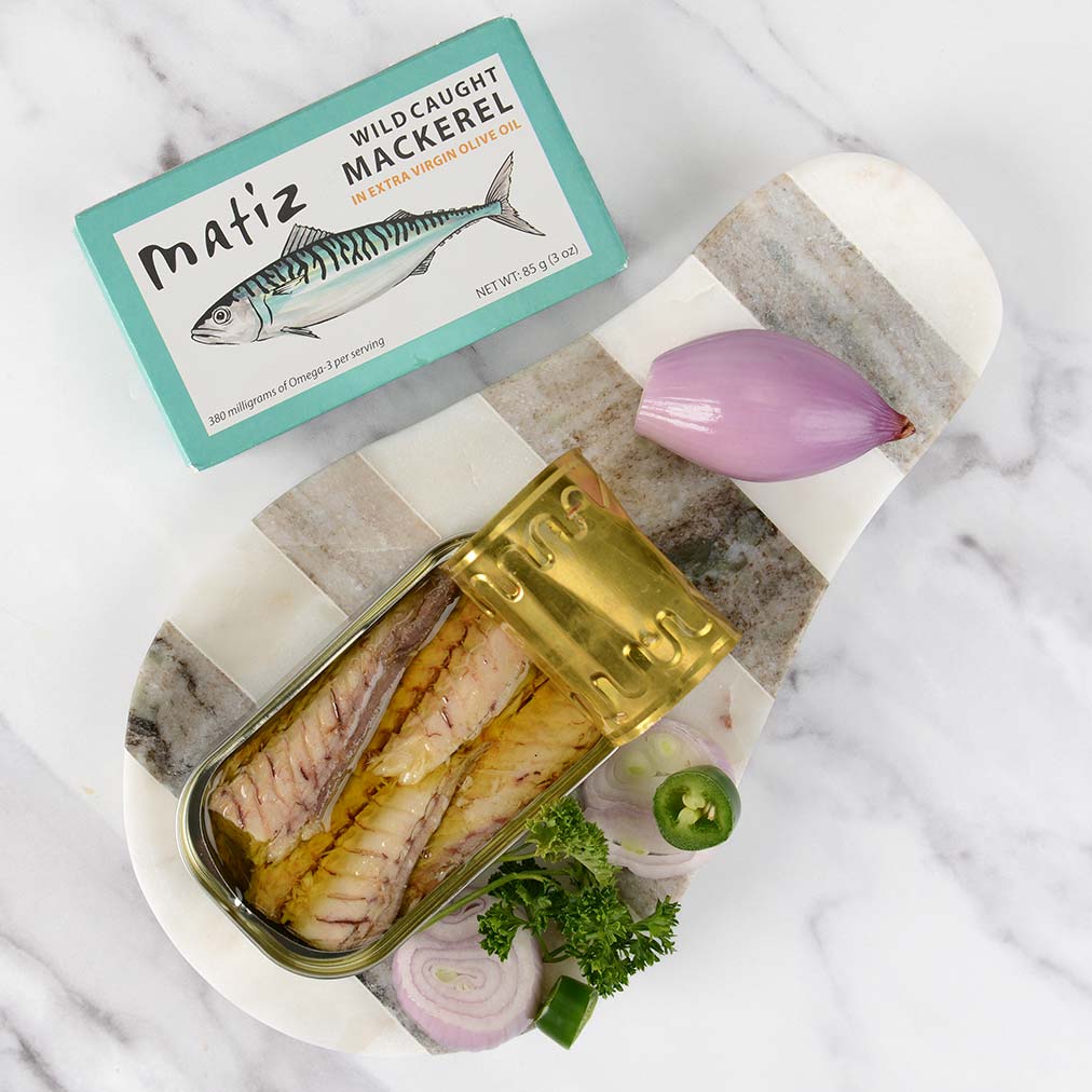 Wild Caught Mackerel in Extra Olive Oil