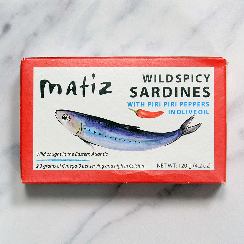 Wild Spicy Sardines with Piri Piri Peppers, in Olive Oil