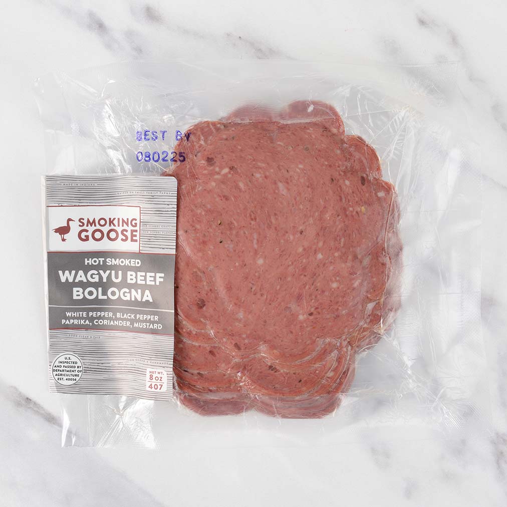 Wagyu Beef Hot Smoked Bologna, Sliced