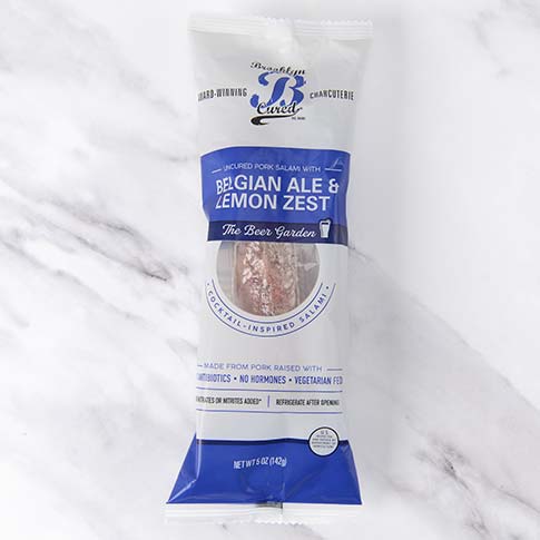 Salami with Belgian Ale and Lemon Zest