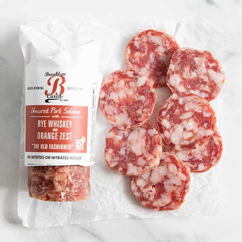 Salami with Rye Whiskey & Orange Zest