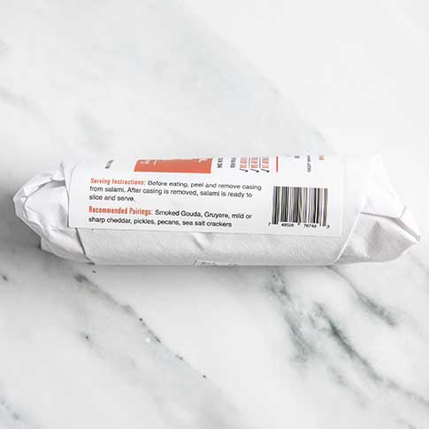 Salami with Rye Whiskey & Orange Zest