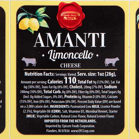 Amanti Limoncello Cheese