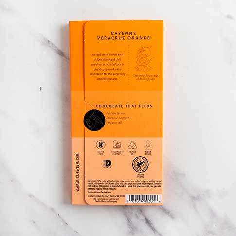 Cayenne Veracruz Orange in White Chocolate