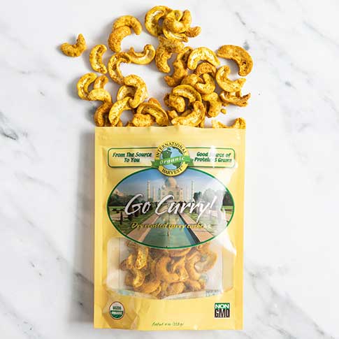 Organic Curry Cashews