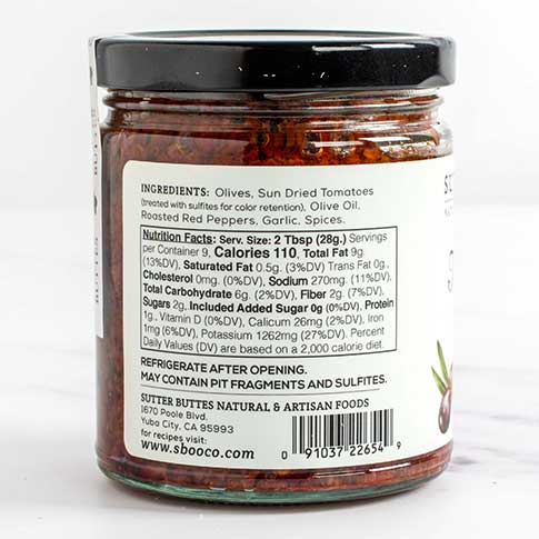 Sundried Tomato & Olive Tapenade