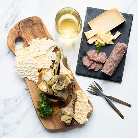 Grilled Whole Artichoke with Stem in Oil