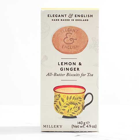 English Lemon & Ginger Butter Biscuit Cookies