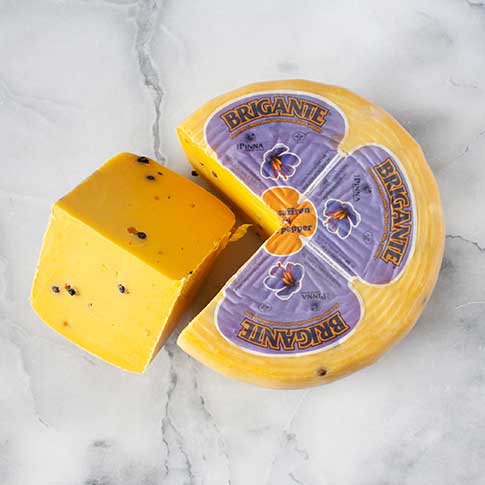 Brigante Sheep's Milk Cheese with Saffron & Black Pepper