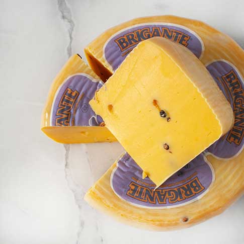 Brigante Sheep's Milk Cheese with Saffron & Black Pepper