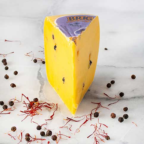 Brigante Sheep's Milk Cheese with Saffron & Black Pepper