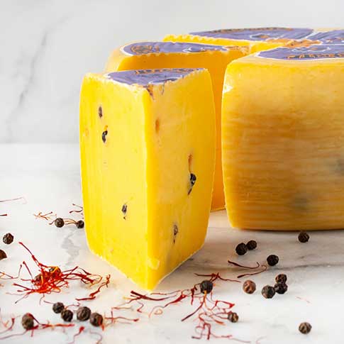 Brigante Sheep's Milk Cheese with Saffron & Black Pepper