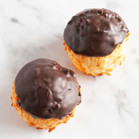 Chocolate Dipped Macaroons
