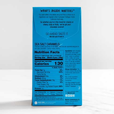 Dark Chocolate Sea Salt Caramels