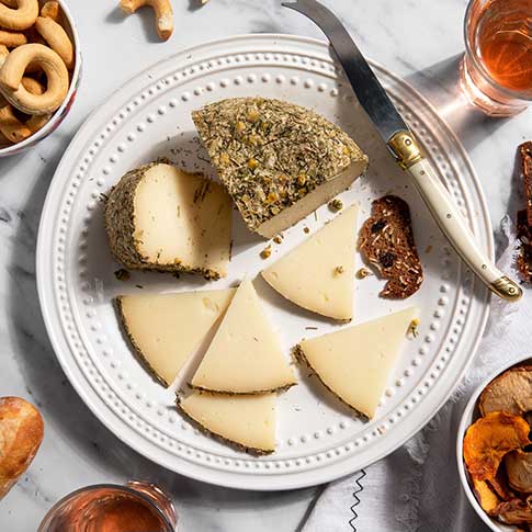 Pecorino Camomilla - Italian Sheep's Milk Cheese with Chamomile Flowers