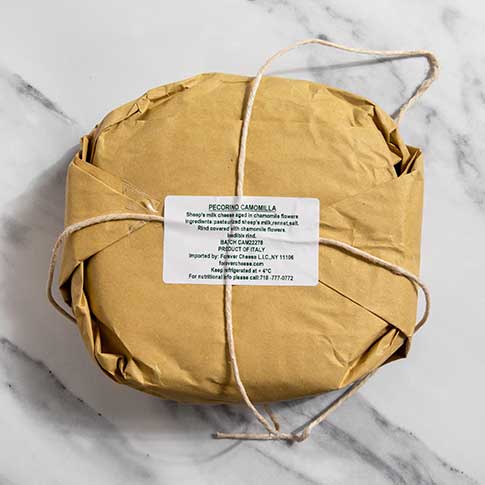 Pecorino Camomilla - Italian Sheep's Milk Cheese with Chamomile Flowers