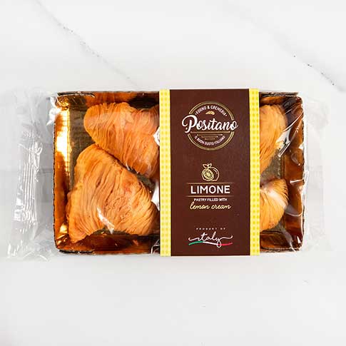 Italian Lemon Cream Filled Aragostine Pastries