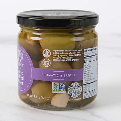 Garlic Stuffed Greek Olives