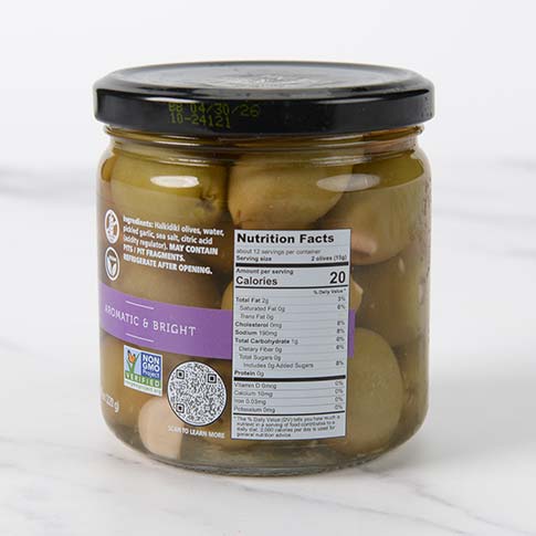 Garlic Stuffed Greek Olives