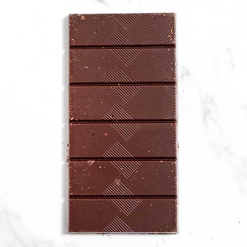 Belgian Dark Chocolate Bar with Pink Peppercorns