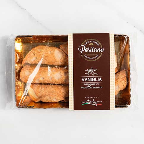 Italian Vanilla Cream Filled Cannoli