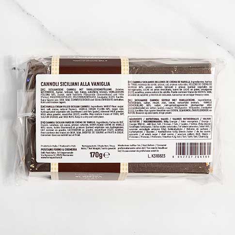 Italian Vanilla Cream Filled Cannoli