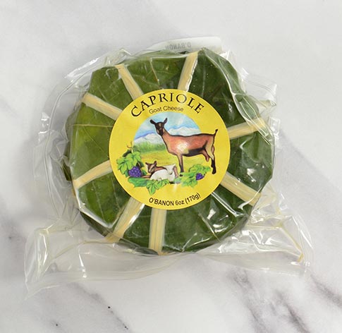 Capriole O'Banon Chesnut Leaf Goat Cheese | Gourmet Food World