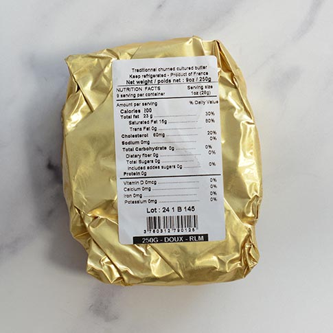 Beurre de Baratte Doux - Unsalted