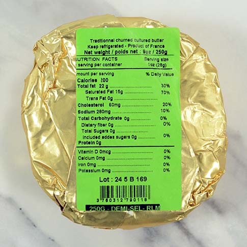 Beurre de Baratte Demi-Sel - Salted