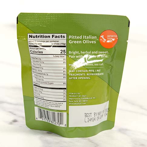 Italian Pitted Green Olives