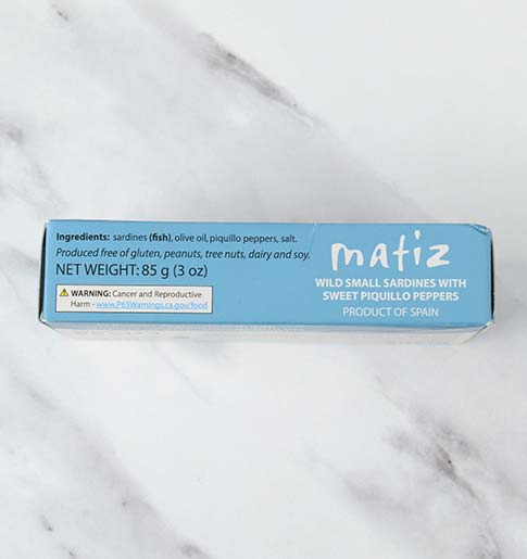 Wild Small Sardines with Sweet Piquillo Peppers in Olive Oil