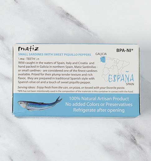 Wild Small Sardines with Sweet Piquillo Peppers in Olive Oil