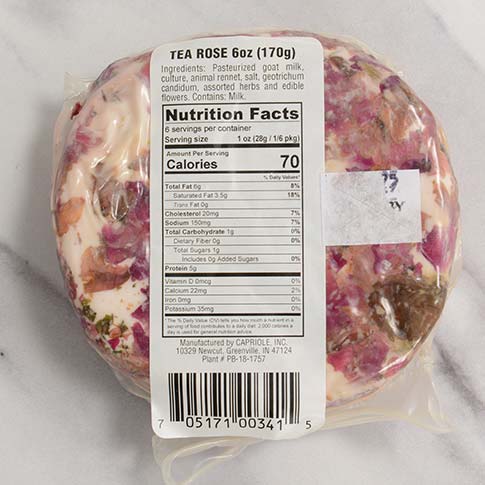Tea Rose Goat Milk Cheese