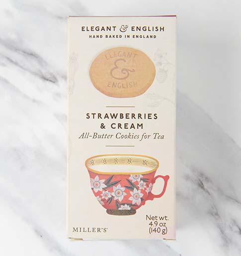 Strawberry and Cream Tea Cookies