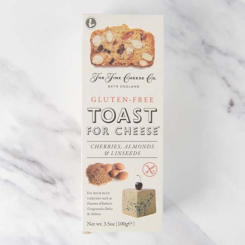 Gluten Free Toast For Cheese with Cherries, Almonds and Linseeds