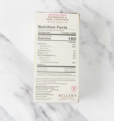 Gluten-Free Tea Butter Cookies with Raspberries and Dark Chocolate