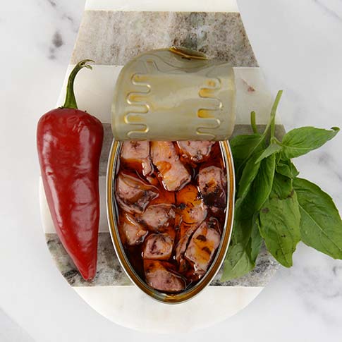 Giant Calamari with White Beans and Paprika