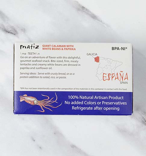 Giant Calamari with White Beans and Paprika