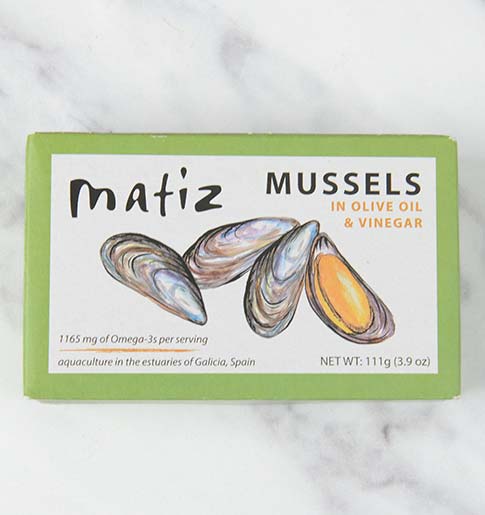 Spanish Mussels in Olive Oil and Vinegar