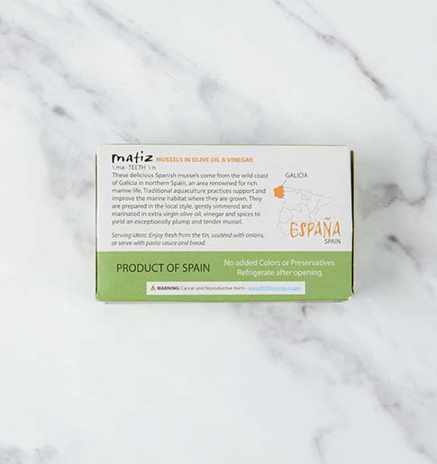 Spanish Mussels in Olive Oil and Vinegar