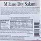 Milano Salami - Sliced