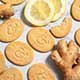 English Lemon & Ginger Butter Biscuit Cookies
