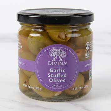 Garlic Stuffed Greek Olives