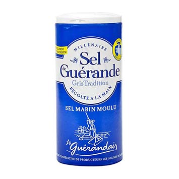 Fine Grey Sea Salt from Guerande - Salt Shaker