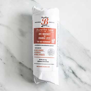 Salami with Rye Whiskey & Orange Zest