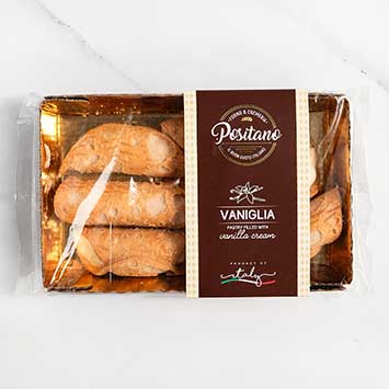 Italian Vanilla Cream Filled Cannoli