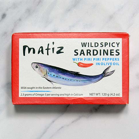 Wild Spicy Sardines with Piri Piri Peppers, in Olive Oil